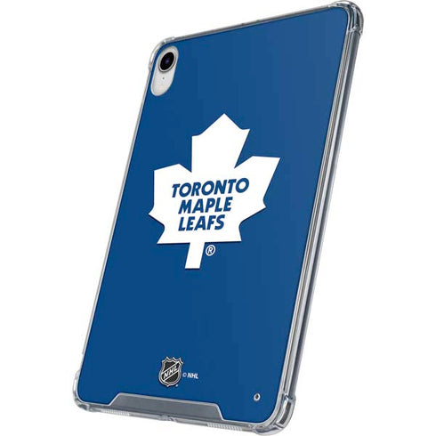 NHL Toronto Maple Leafs Solid Background iPad 11th Gen (2025) Clear Case