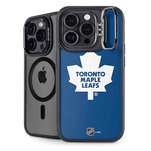 NHL Toronto Maple Leafs Solid Background iPhone 14 Pro Max Kickstand Case