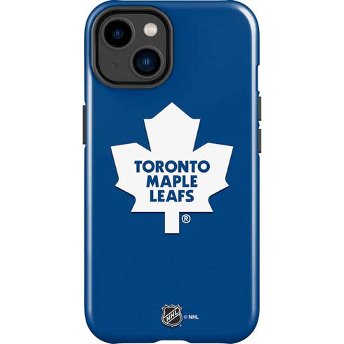 NHL Toronto Maple Leafs Solid Background iPhone 15 Impact Case