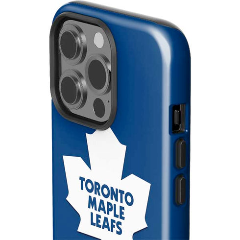 NHL Toronto Maple Leafs Solid Background iPhone 15 Pro Impact Case