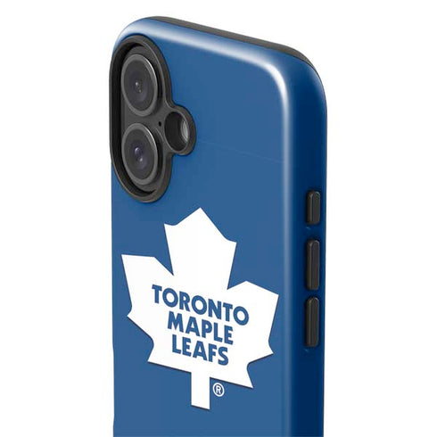 NHL Toronto Maple Leafs Solid Background iPhone 16 Plus Impact Case