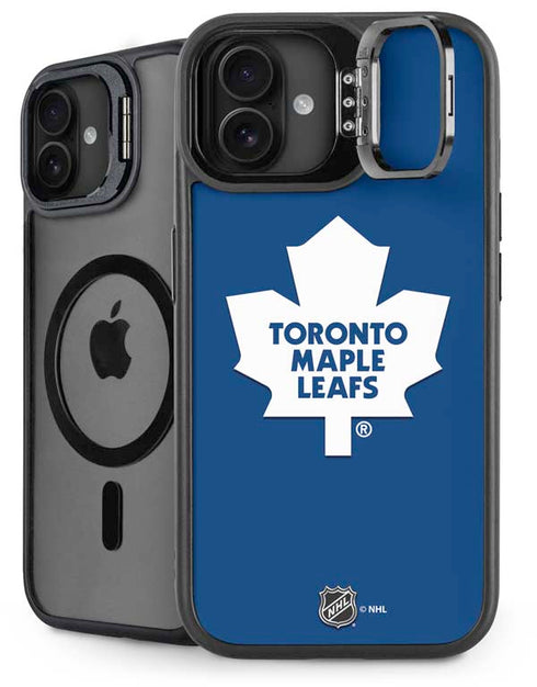 NHL Toronto Maple Leafs Solid Background iPhone 16 Plus Kickstand Case