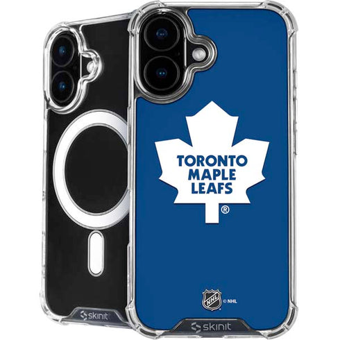 NHL Toronto Maple Leafs Solid Background iPhone 16 Plus MagSafe Case
