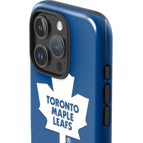 NHL Toronto Maple Leafs Solid Background iPhone 16 Pro Impact Case