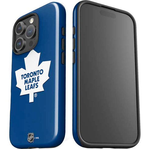 NHL Toronto Maple Leafs Solid Background iPhone 16 Pro Max Impact Case