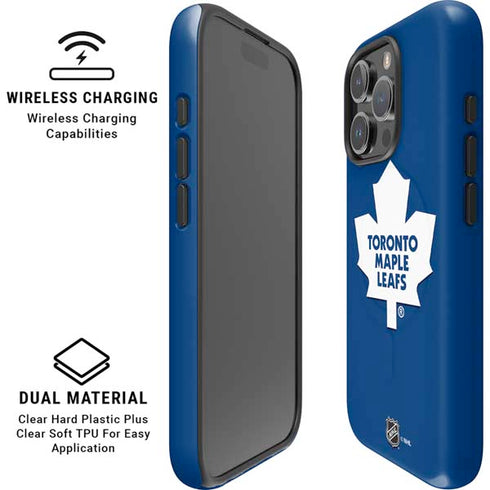 NHL Toronto Maple Leafs Solid Background iPhone 16 Pro Max Magsafe Impact Case