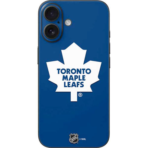 NHL Toronto Maple Leafs Solid Background iPhone 16 Skin