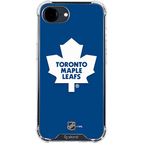 NHL Toronto Maple Leafs Solid Background iPhone 16e Clear Case