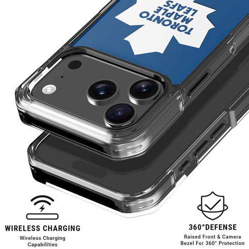 NHL Toronto Maple Leafs Solid Background iPhone 18 Pro Clear Case