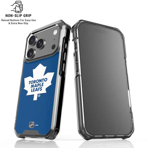 NHL Toronto Maple Leafs Solid Background iPhone 18 Pro Clear Case