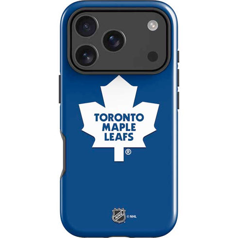 NHL Toronto Maple Leafs Solid Background iPhone 18 Pro Impact Case
