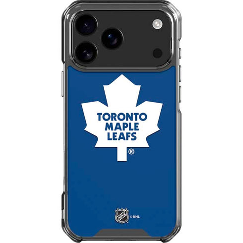 NHL Toronto Maple Leafs Solid Background iPhone 18 Pro Max Clear Case