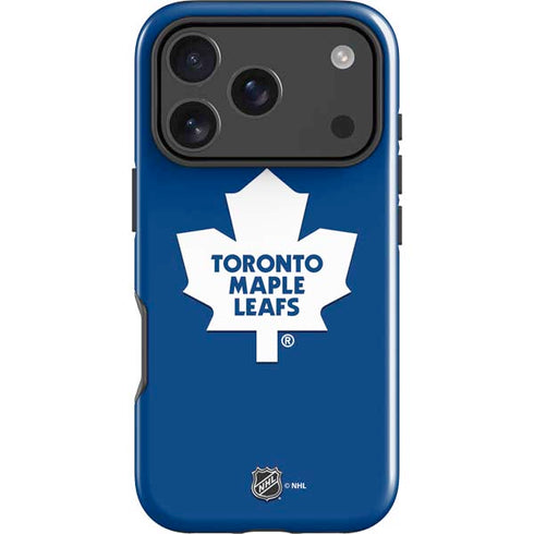 NHL Toronto Maple Leafs Solid Background iPhone 18 Pro Max Impact Case