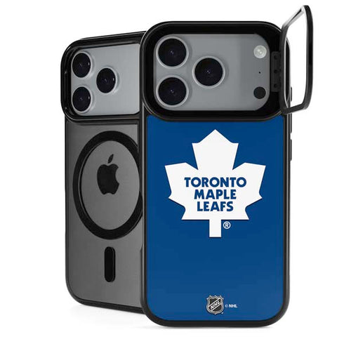 NHL Toronto Maple Leafs Solid Background iPhone 18 Pro Max Kickstand Case