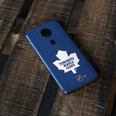 NHL Toronto Maple Leafs Solid Background Moto E5 Plus Skin