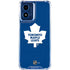NHL Toronto Maple Leafs Solid Background Moto G 5G (2024) Clear Case