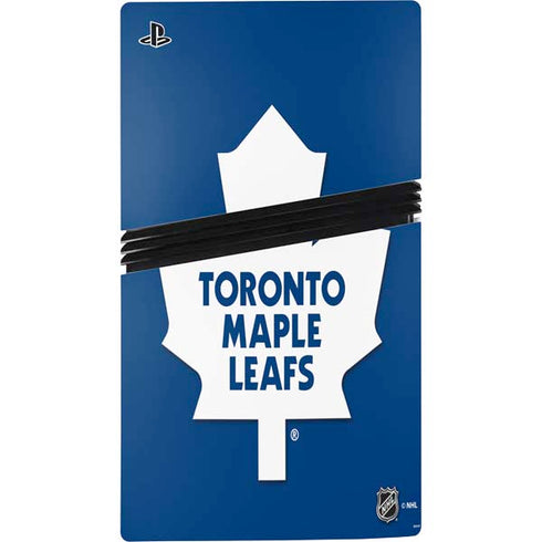 NHL Toronto Maple Leafs Solid Background PS5 Pro Bundle Skin