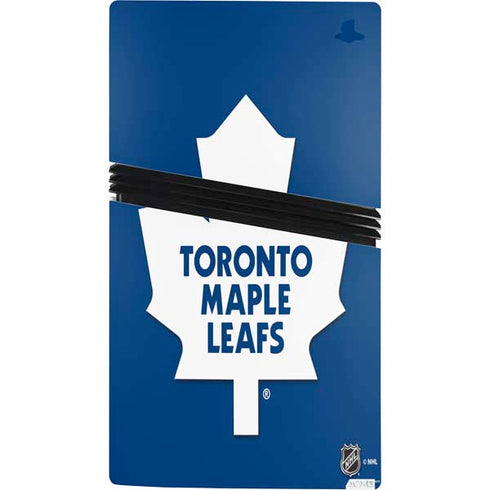 NHL Toronto Maple Leafs Solid Background PS5 Pro Bundle Skin