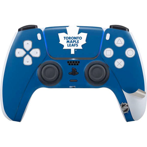 NHL Toronto Maple Leafs Solid Background PS5 Pro Disk Bundle Skin