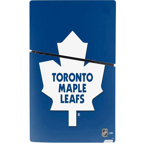 NHL Toronto Maple Leafs Solid Background PS5 Slim Digital Edition Console Skin