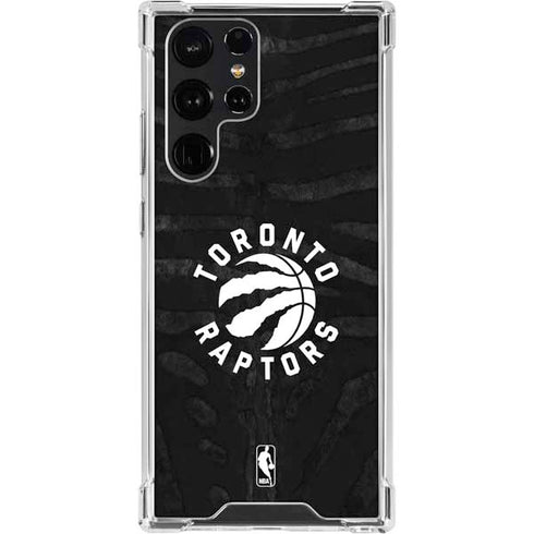 NBA Toronto Raptors Animal Print Galaxy S23 Ultra Clear Case