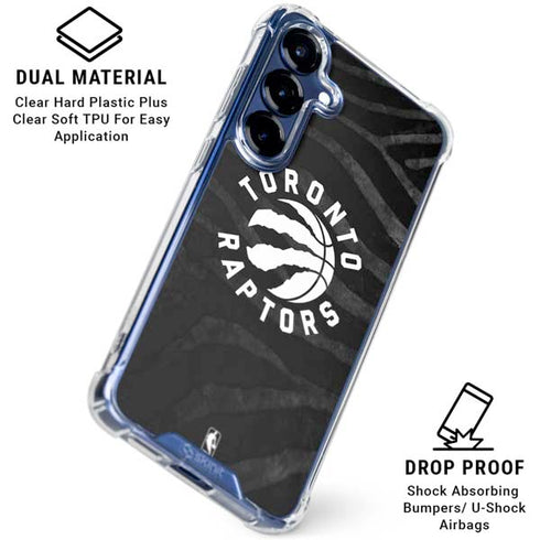NBA Toronto Raptors Animal Print Galaxy S25 Plus Clear Case