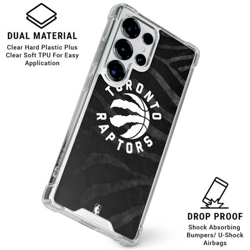 NBA Toronto Raptors Animal Print Galaxy S25 Ultra Clear Case