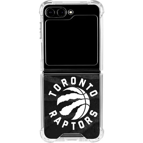 NBA Toronto Raptors Animal Print Galaxy Z Flip6 Clear Case