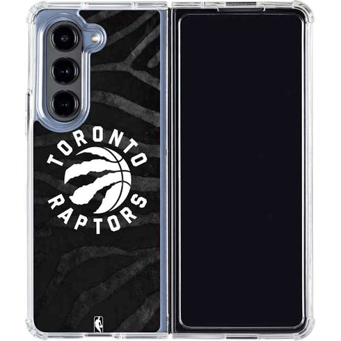 NBA Toronto Raptors Animal Print Galaxy Z Fold5 5G Clear Case