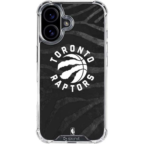 NBA Toronto Raptors Animal Print iPhone 16 Clear Case