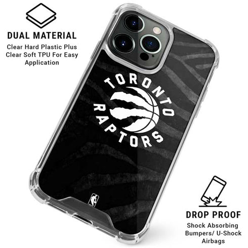 NBA Toronto Raptors Animal Print iPhone 16 Pro Max Clear Case