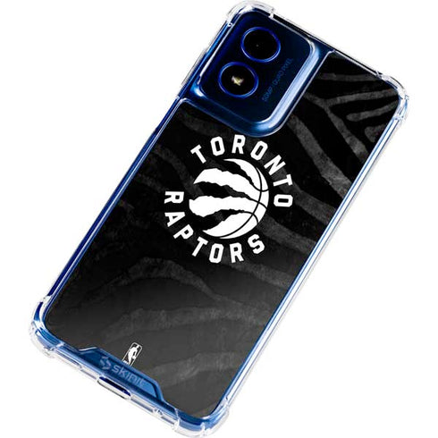 NBA Toronto Raptors Animal Print Moto G 5G (2024) Clear Case