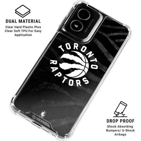 NBA Toronto Raptors Animal Print Moto G Power 5G (2024) Clear Case