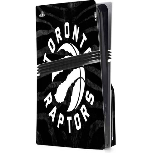 NBA Toronto Raptors Animal Print PS5 Pro Disk Console Skin