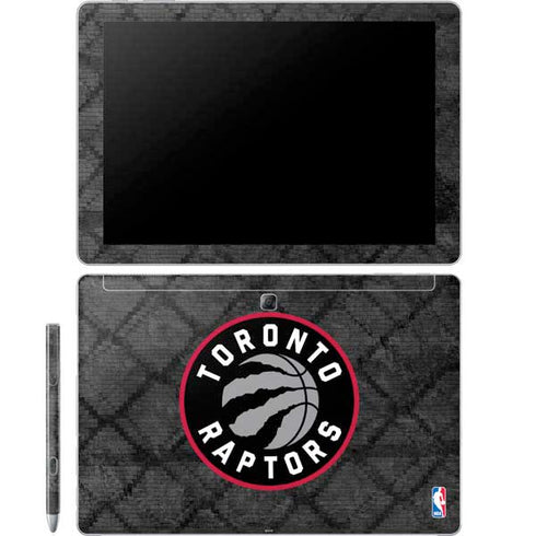 NBA Toronto Raptors Black Rust Galaxy Book 12in Skin