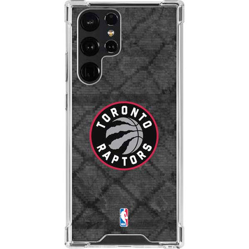 NBA Toronto Raptors Black Rust Galaxy S23 Ultra Clear Case