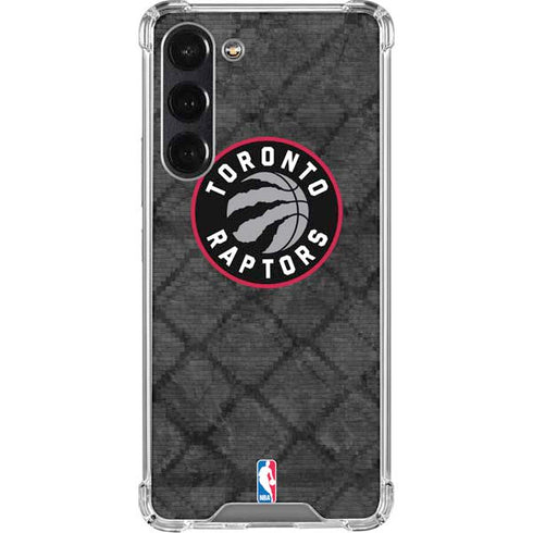 NBA Toronto Raptors Black Rust Galaxy S24 FE Clear Case
