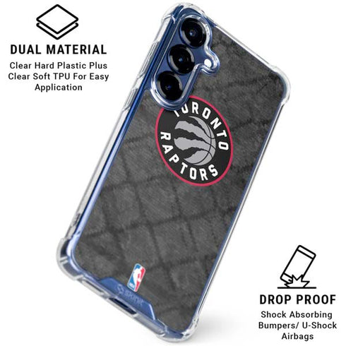 NBA Toronto Raptors Black Rust Galaxy S25 Clear Case