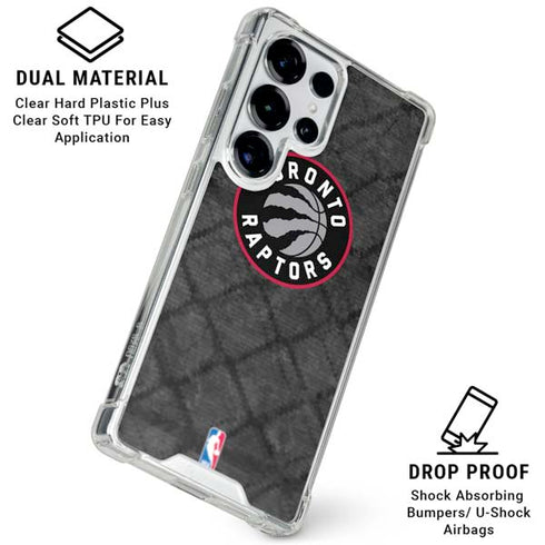NBA Toronto Raptors Black Rust Galaxy S25 Ultra Clear Case