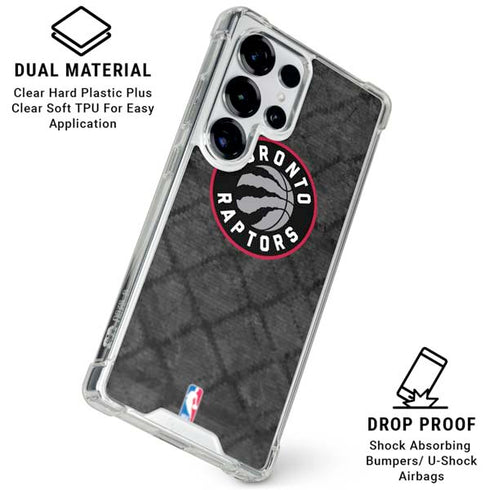 NBA Toronto Raptors Black Rust Galaxy S26 Ultra Clear Case