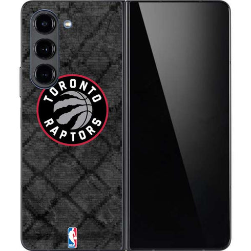 NBA Toronto Raptors Black Rust Galaxy Z Fold5 5G Skin
