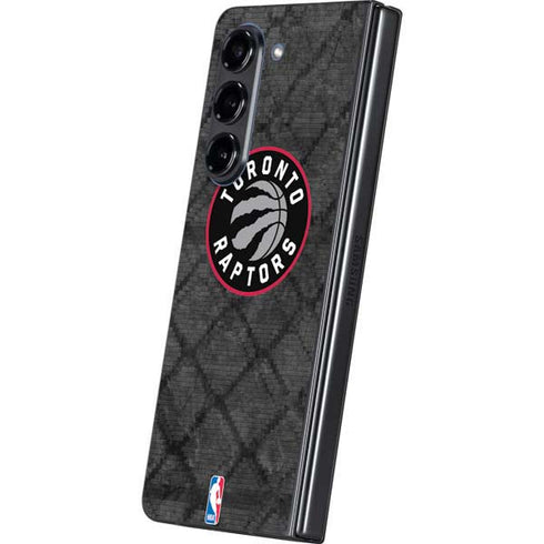 NBA Toronto Raptors Black Rust Galaxy Z Fold5 5G Skin