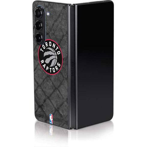 NBA Toronto Raptors Black Rust Galaxy Z Fold5 5G Skin