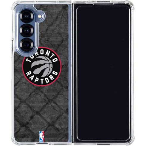 NBA Toronto Raptors Black Rust Galaxy Z Fold6 Clear Case