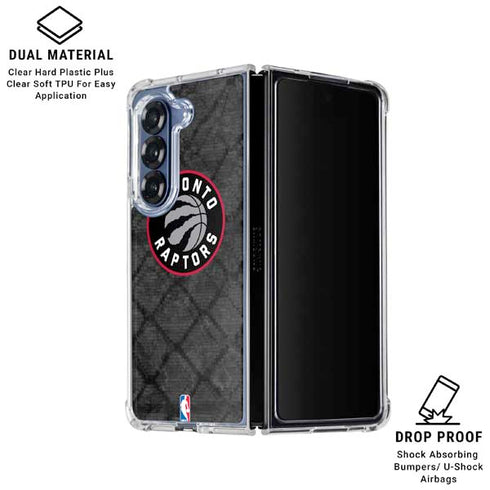 NBA Toronto Raptors Black Rust Galaxy Z Fold6 Clear Case