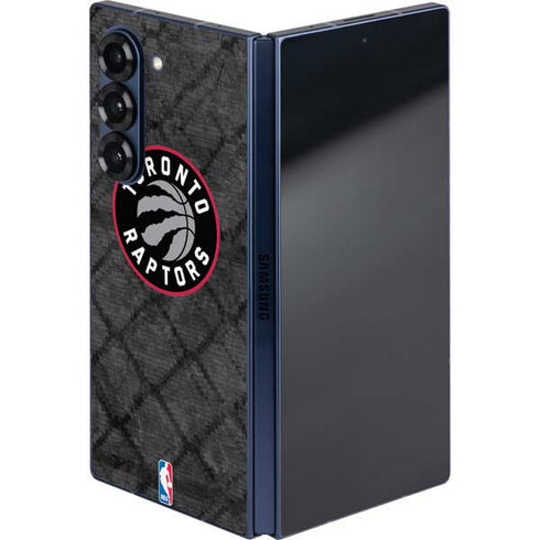 NBA Toronto Raptors Black Rust Galaxy Z Fold6 Skin