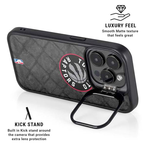 NBA Toronto Raptors Black Rust iPhone 14 Pro Max Kickstand Case