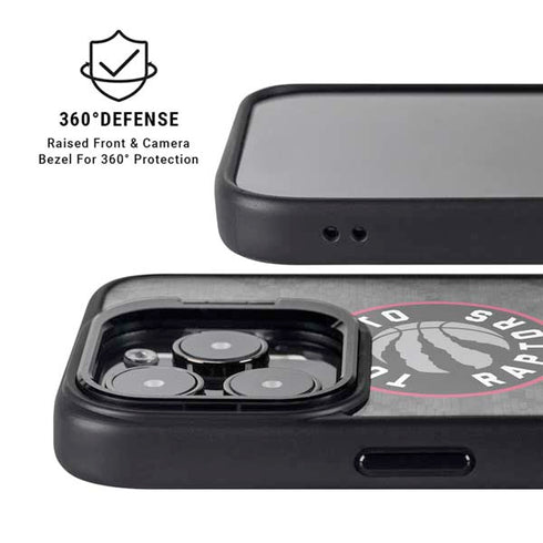 NBA Toronto Raptors Black Rust iPhone 14 Pro Max Kickstand Case