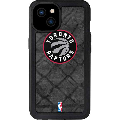 NBA Toronto Raptors Black Rust iPhone 15 Plus Waterproof Case