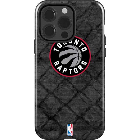 NBA Toronto Raptors Black Rust iPhone 15 Pro Impact Case